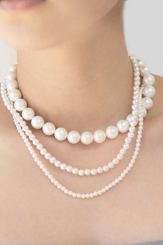 Layered Pearl Necklace GOTIQUE Collections