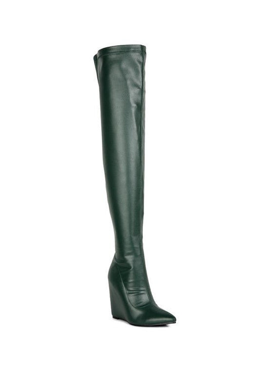 Leggy Lass Long Knee Platform Chunky Boots GOTIQUE Collections