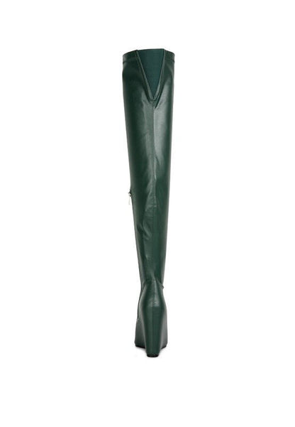 Leggy Lass Long Knee Platform Chunky Boots GOTIQUE Collections