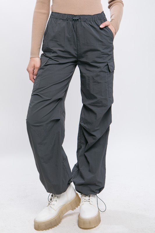 Loose Fit Parachute Cargo Pants GOTIQUE Collections