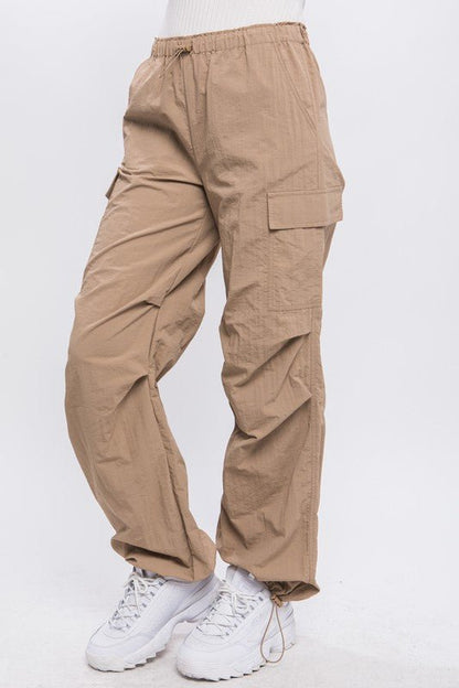 Loose Fit Parachute Cargo Pants GOTIQUE Collections