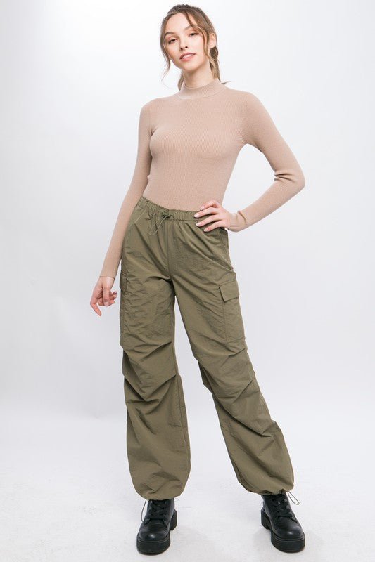 Loose Fit Parachute Cargo Pants GOTIQUE Collections