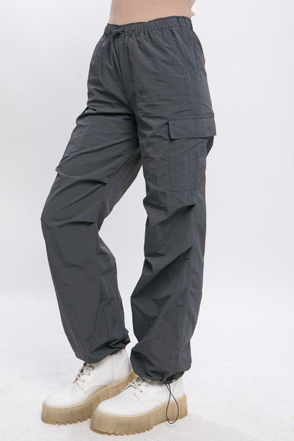 Loose Fit Parachute Cargo Pants GOTIQUE Collections