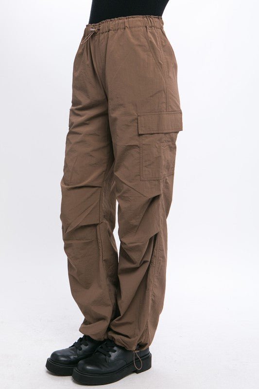 Loose Fit Parachute Cargo Pants GOTIQUE Collections