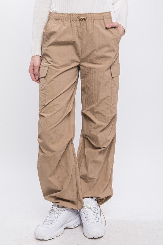 Loose Fit Parachute Cargo Pants GOTIQUE Collections