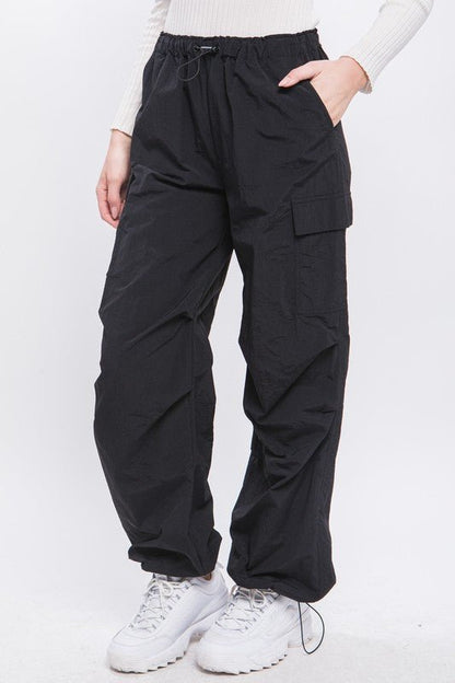 Loose Fit Parachute Cargo Pants GOTIQUE Collections