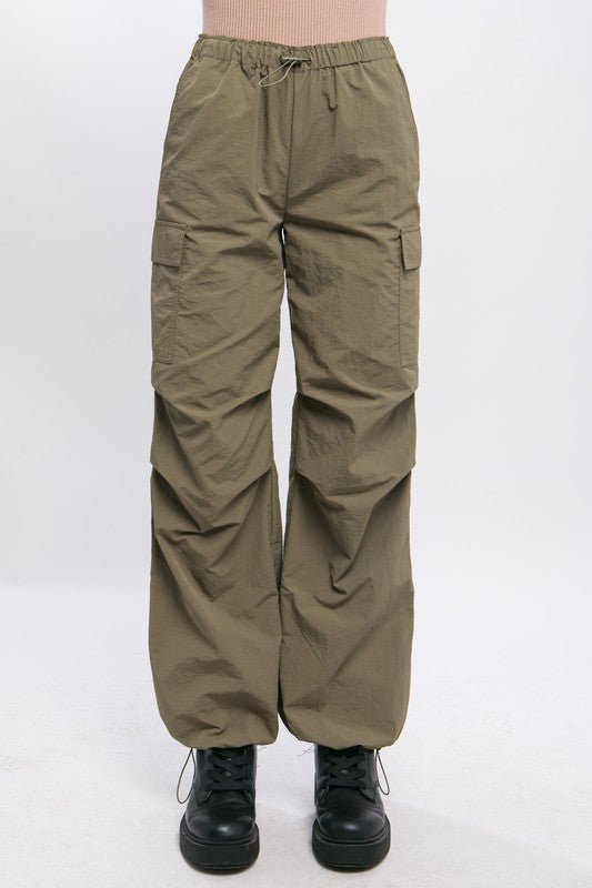 Loose Fit Parachute Cargo Pants GOTIQUE Collections