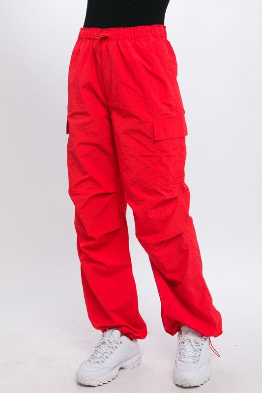 Loose Fit Parachute Cargo Pants GOTIQUE Collections