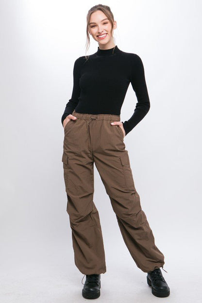 Loose Fit Parachute Cargo Pants GOTIQUE Collections