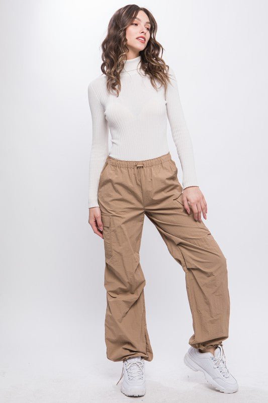 Loose Fit Parachute Cargo Pants GOTIQUE Collections