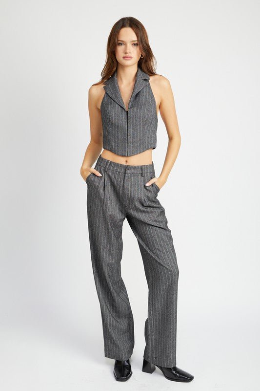 Loose Fit Pinstripe Pants GOTIQUE Collections