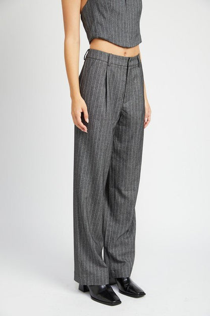 Loose Fit Pinstripe Pants GOTIQUE Collections