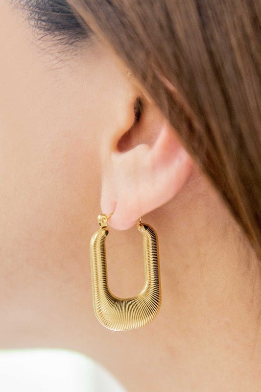 NOMAD Gold Hoop Earrings GOTIQUE Collections