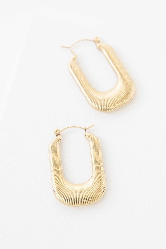 NOMAD Gold Hoop Earrings GOTIQUE Collections