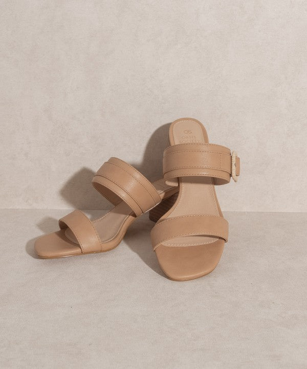 OASIS SOCIETY Nicole Buckle Block Heel Sandals GOTIQUE Collections