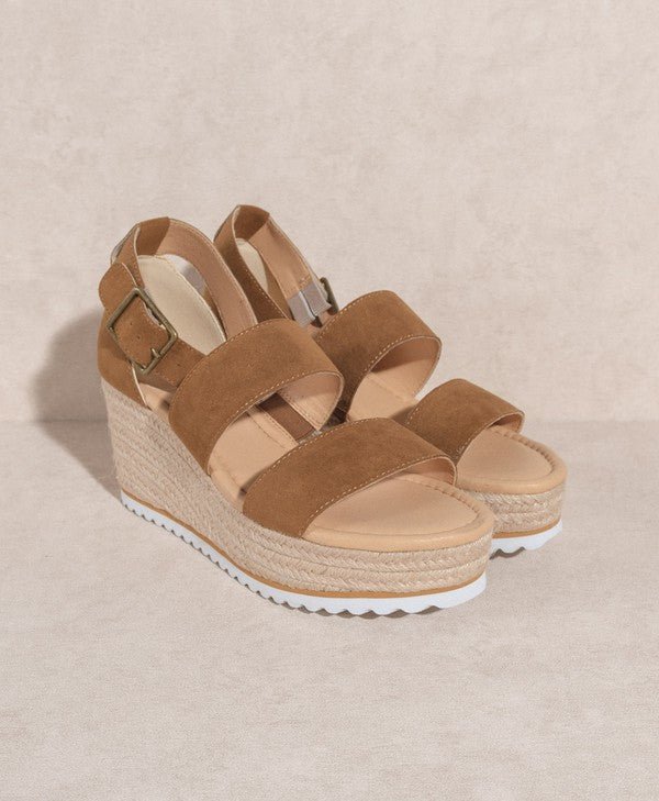 OASIS SOCIETY Slyvie Double Strap Wedge Heel GOTIQUE Collections