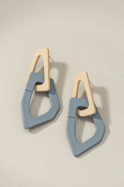 Organic Shape Chunky Link Drop Earrings GOTIQUE Collections