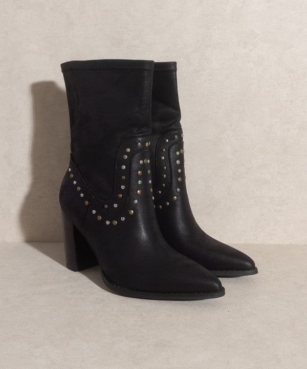 PARIS Studded Midi Boots GOTIQUE Collections