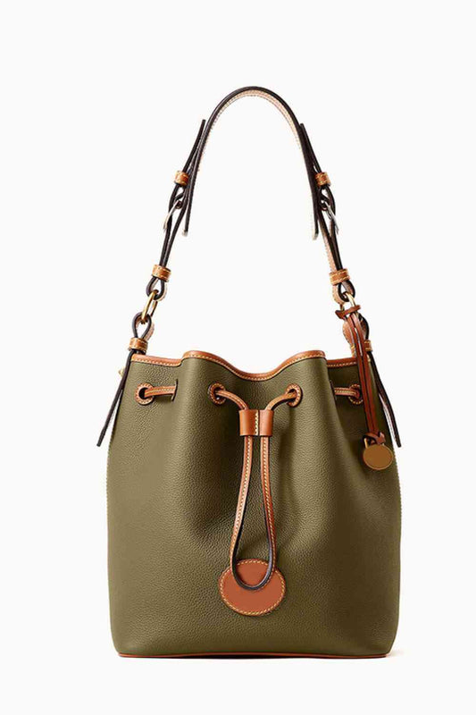 PU Drawstring Bucket Bag GOTIQUE Collections