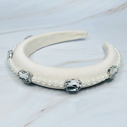 Pearls And Jewels Lined Headband GOTIQUE Collections