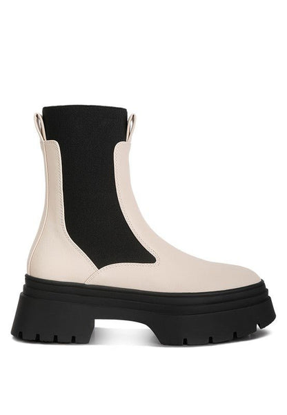 RONIN High Top Chunky Chelsea Boots GOTIQUE Collections