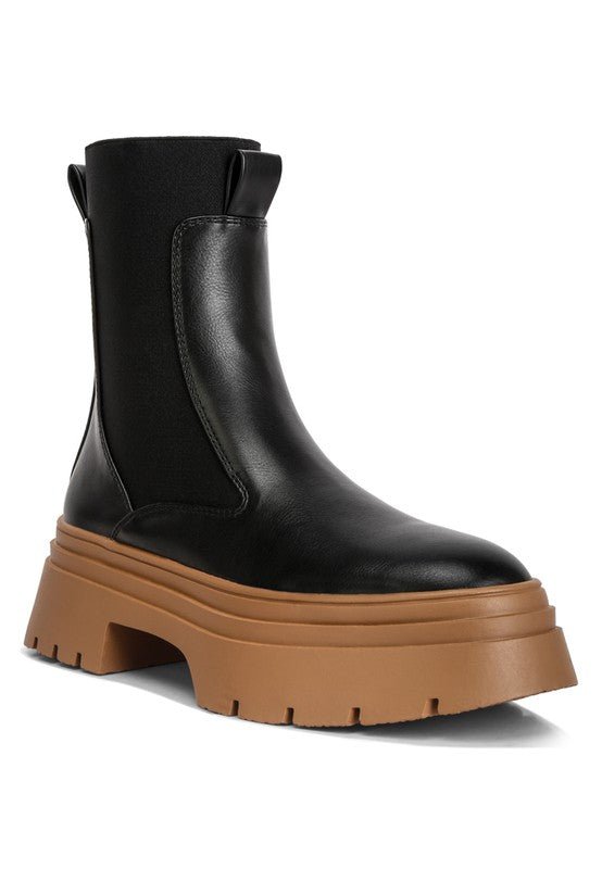 RONIN High Top Chunky Chelsea Boots GOTIQUE Collections