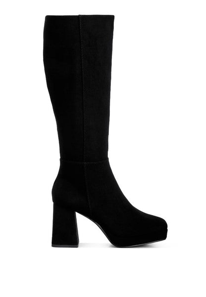 RYO Calf-Length Micro Suede Boots GOTIQUE Collections