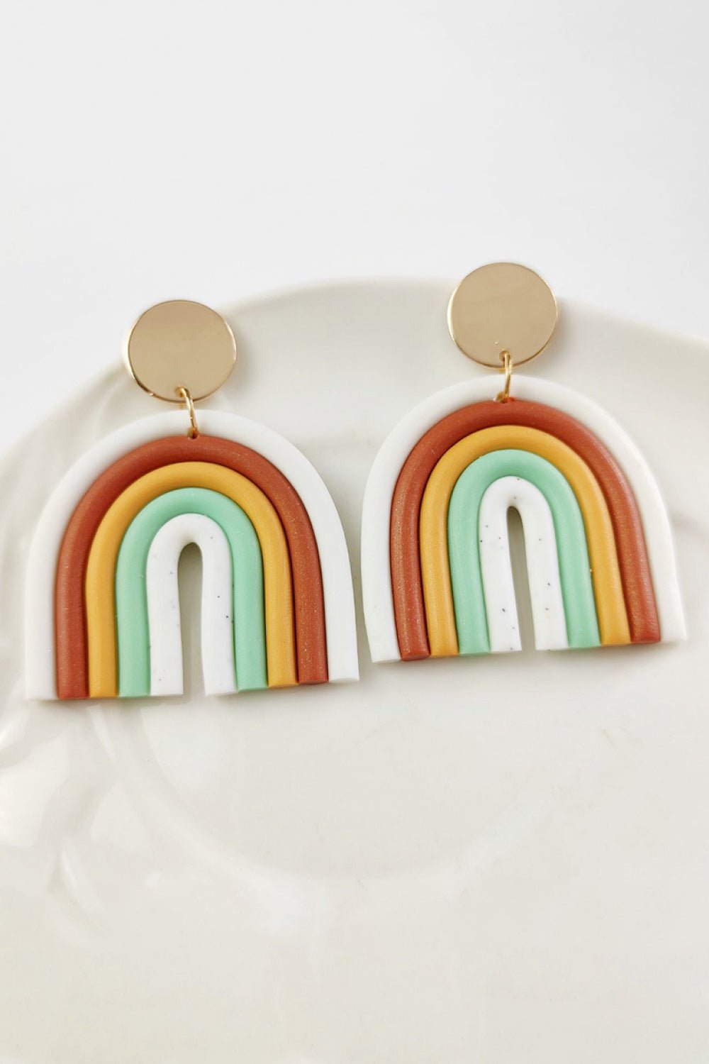 Rainbow Shape Dangle Earrings GOTIQUE Collections