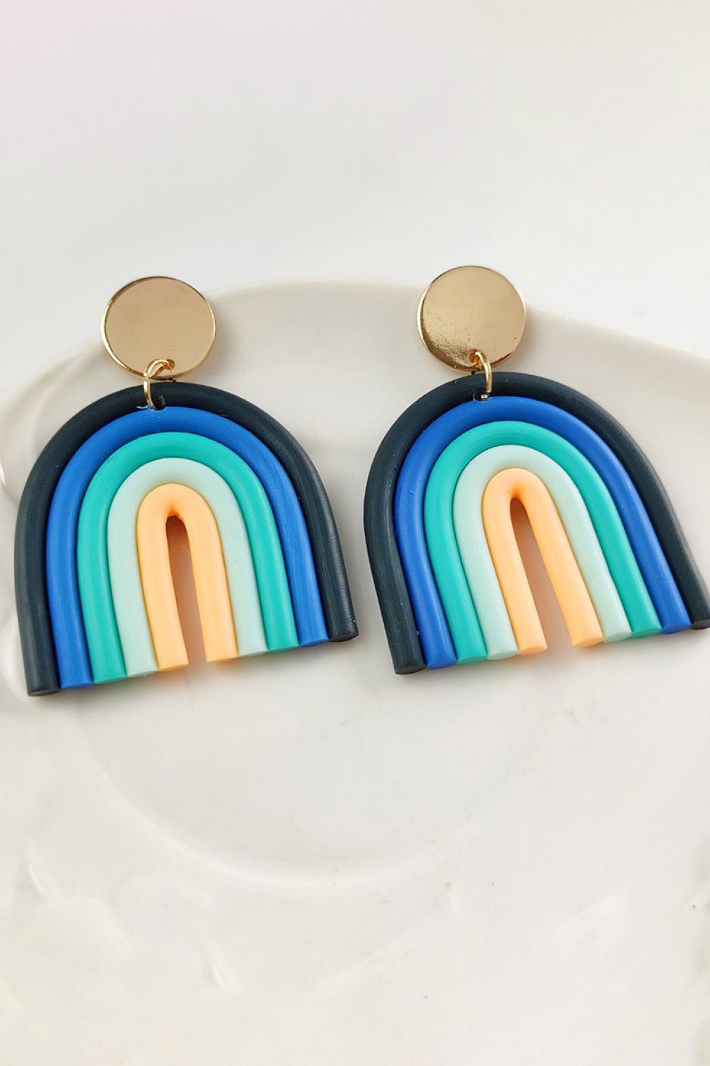 Rainbow Shape Dangle Earrings GOTIQUE Collections