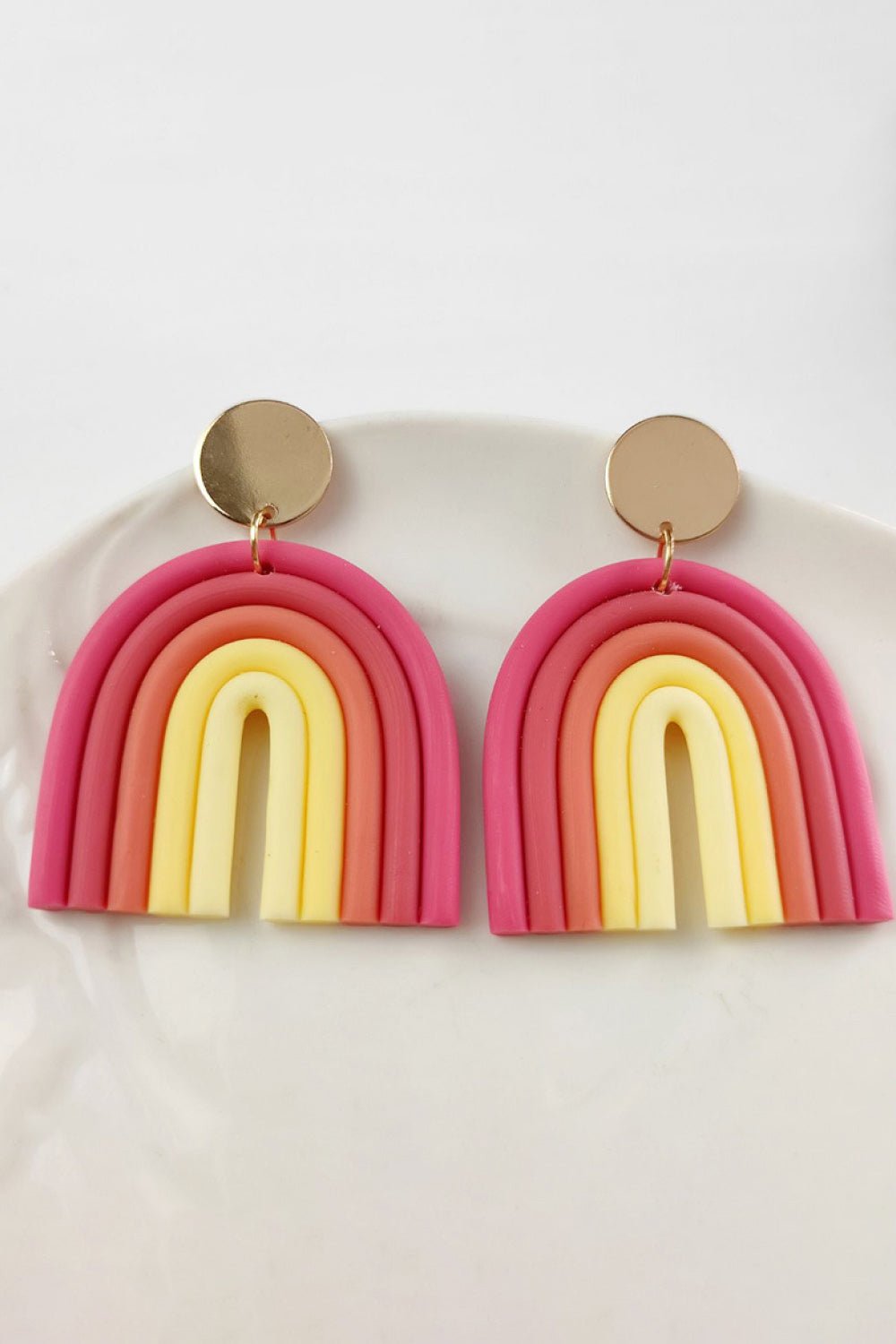 Rainbow Shape Dangle Earrings GOTIQUE Collections