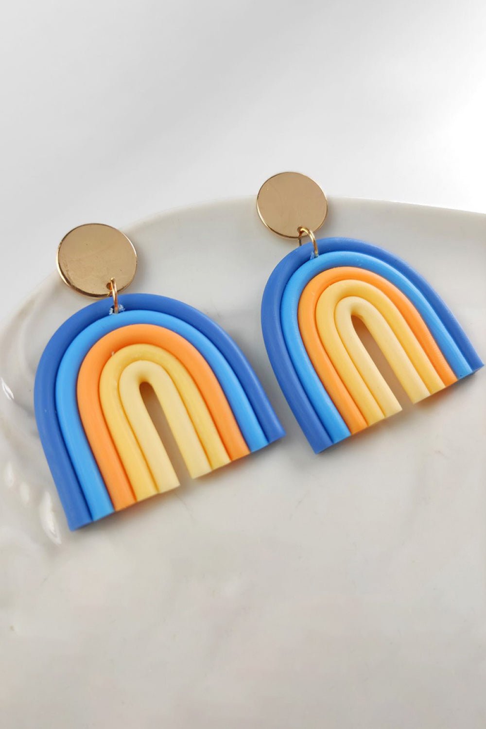 Rainbow Shape Dangle Earrings GOTIQUE Collections