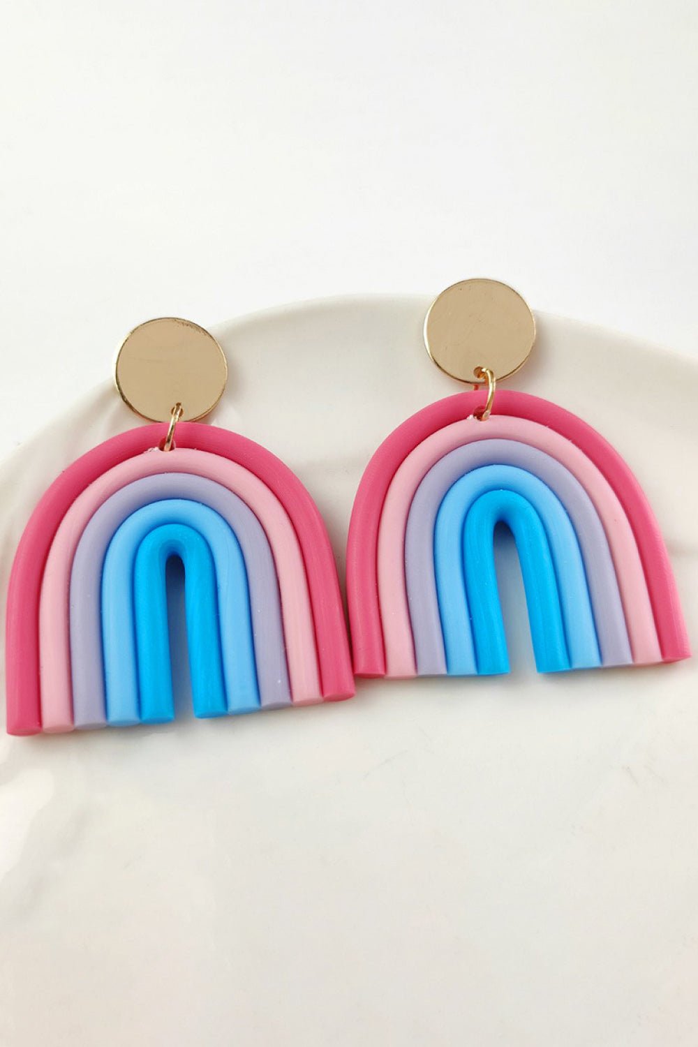 Rainbow Shape Dangle Earrings GOTIQUE Collections