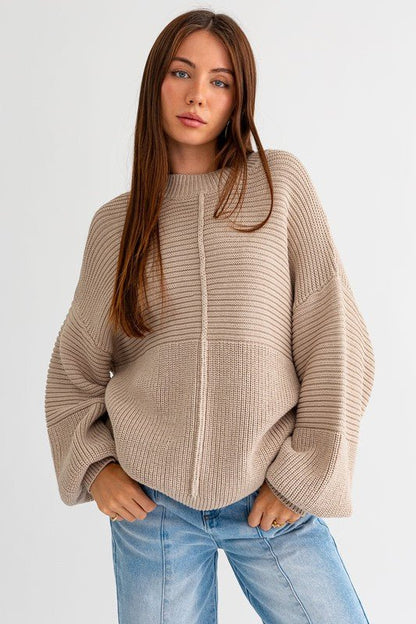 Ribbed Knitted Sweater GOTIQUE Collections