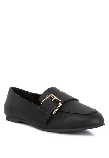 SASKIA Pin Buckle Detail Loafers GOTIQUE Collections