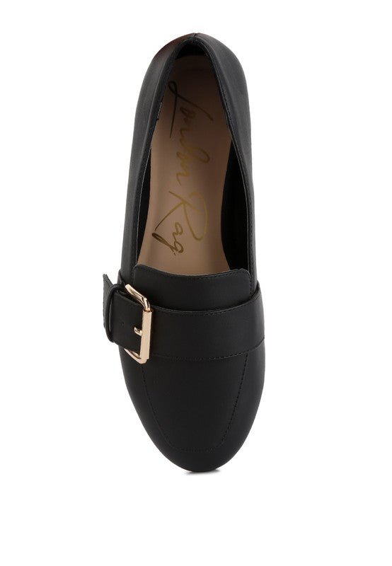 SASKIA Pin Buckle Detail Loafers GOTIQUE Collections