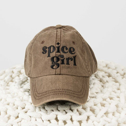 SPICE GIRL Embroidered Canvas Hat GOTIQUE Collections
