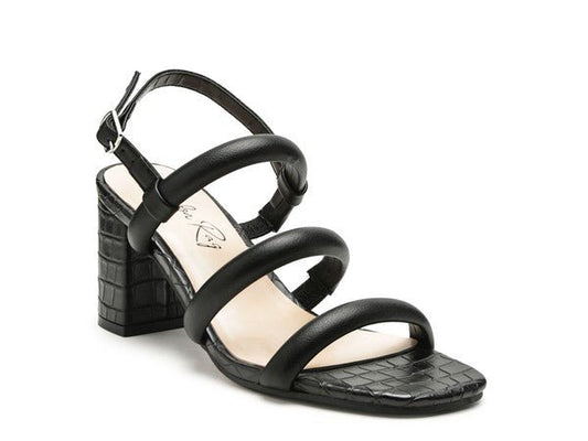 Slater Croc Slingback Block Sandals GOTIQUE Collections