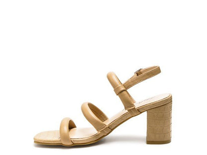 Slater Croc Slingback Block Sandals GOTIQUE Collections