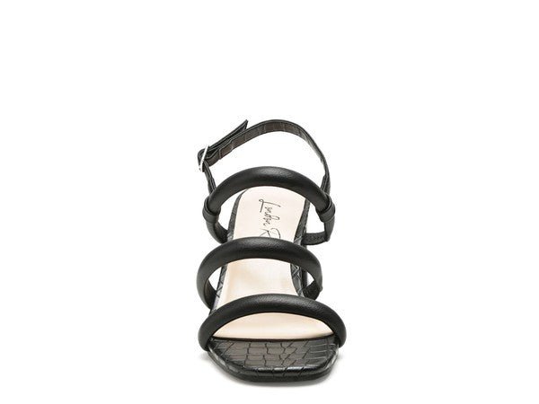 Slater Croc Slingback Block Sandals GOTIQUE Collections