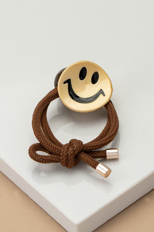 Smiley Face Hair Elastic Tie GOTIQUE Collections