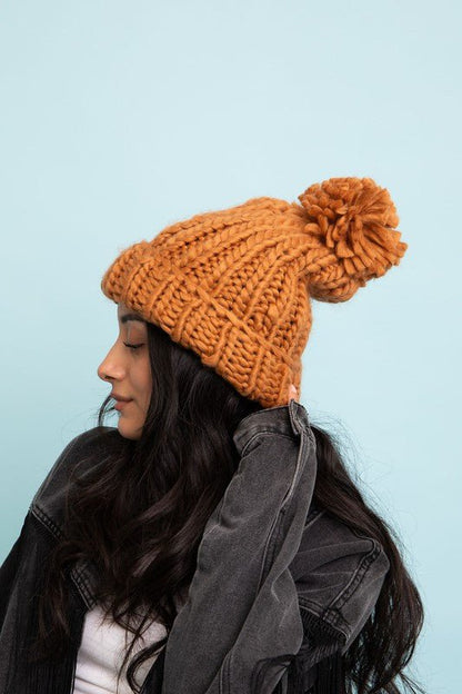 Soft Chunky Cable Knit Beanie GOTIQUE Collections