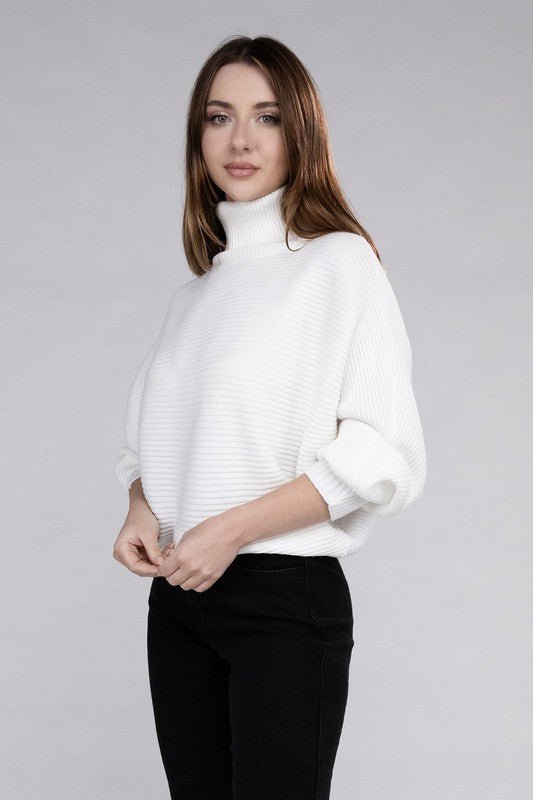 Viscose Dolman Sleeve Turtleneck Sweater GOTIQUE Collections