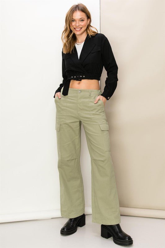 Weekend Chiller High Waist Cargo Pants GOTIQUE Collections