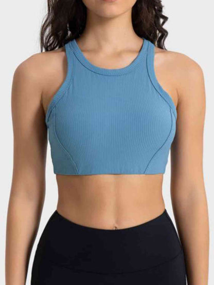 Wide Strap Cropped Sport Tank Top GOTIQUE Collections