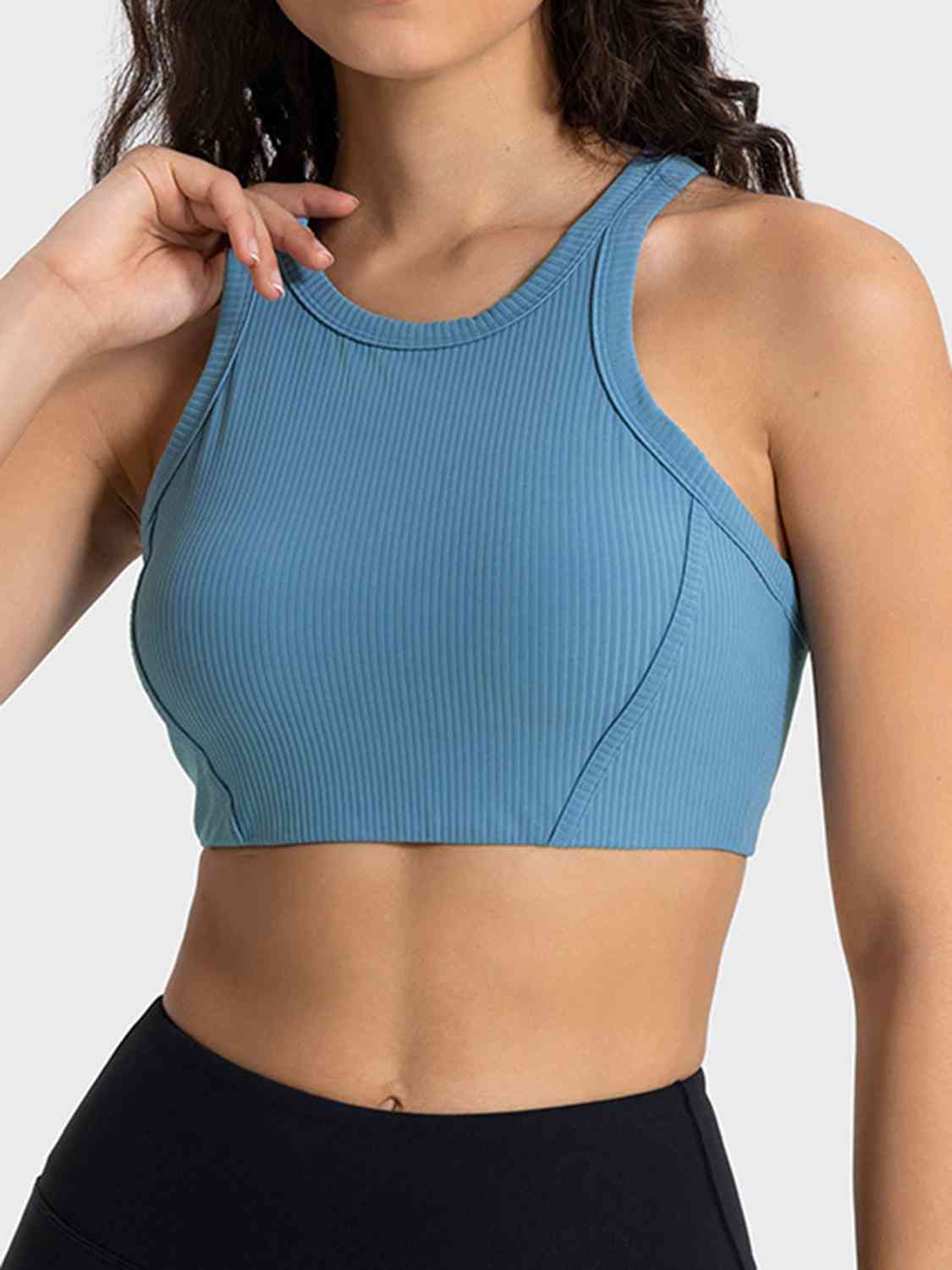 Wide Strap Cropped Sport Tank Top GOTIQUE Collections