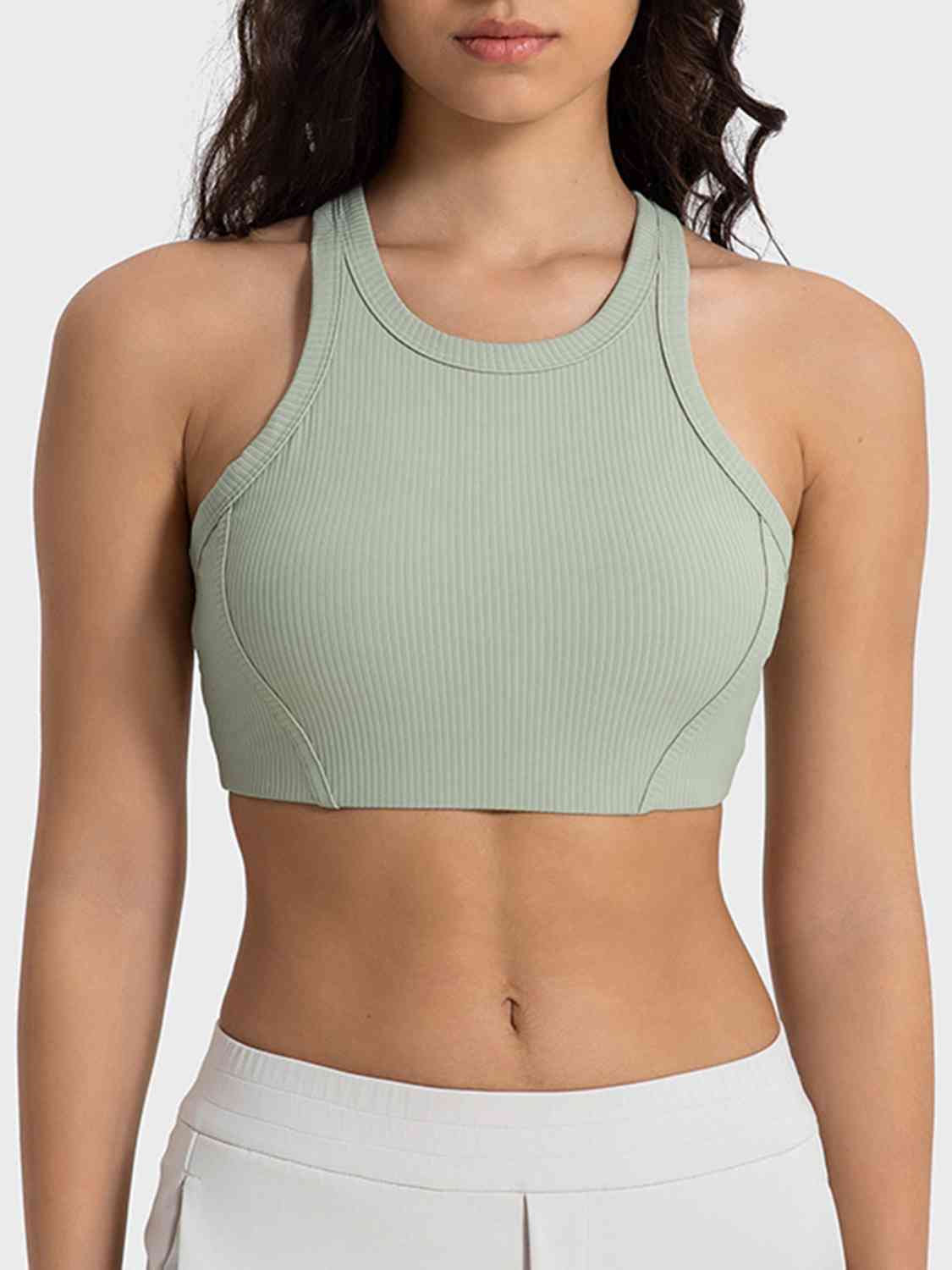 Wide Strap Cropped Sport Tank Top GOTIQUE Collections