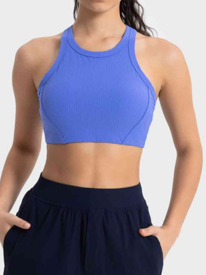 Wide Strap Cropped Sport Tank Top GOTIQUE Collections