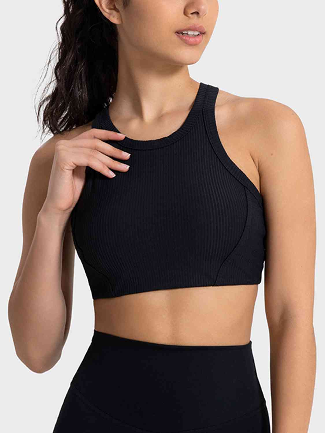 Wide Strap Cropped Sport Tank Top GOTIQUE Collections