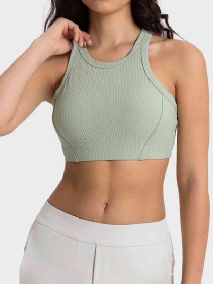 Wide Strap Cropped Sport Tank Top GOTIQUE Collections