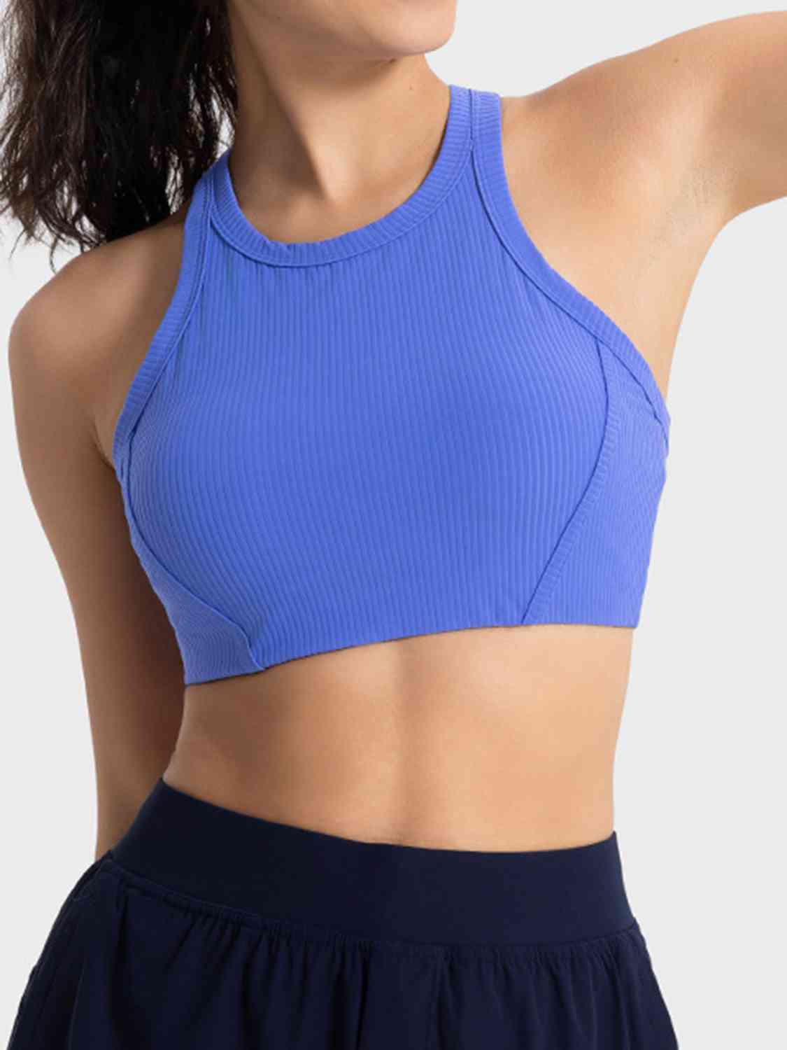 Wide Strap Cropped Sport Tank Top GOTIQUE Collections